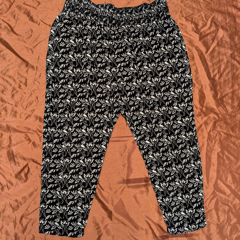 Lucy & Yak Black and White Patterned Trousers